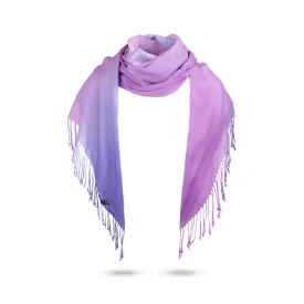 Ugg 100% Merino Wool Tie Dye Scarf Purple and Lavanda